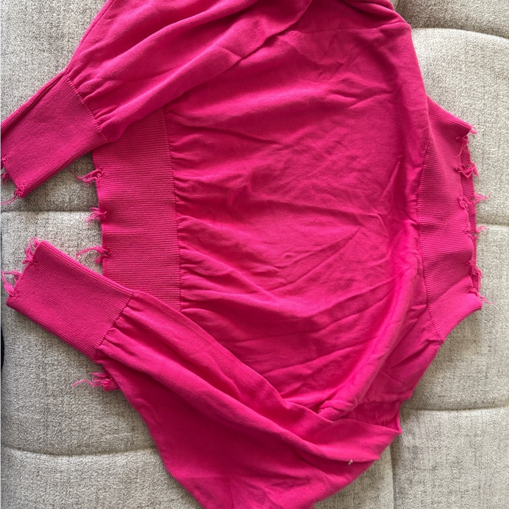 Women's Pink Cowl Neck Sweater
